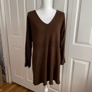 NWT Brown Tunic Sweater